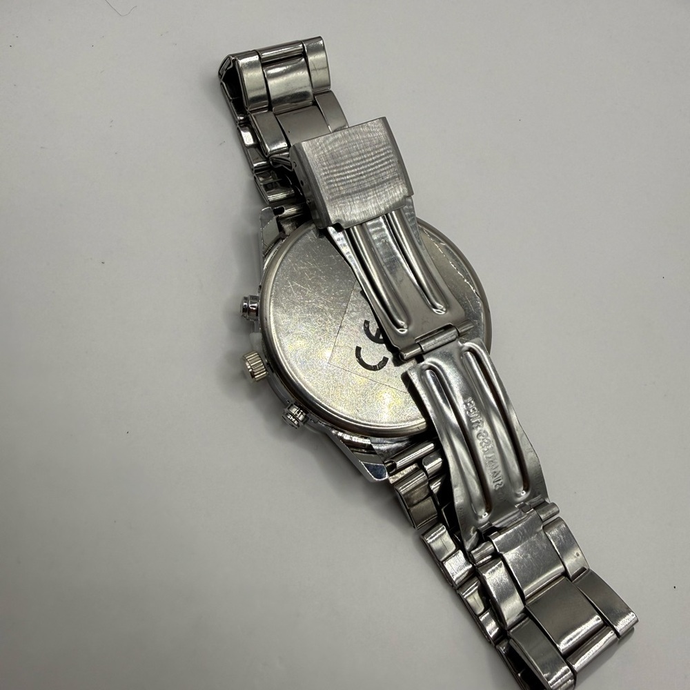 Geneva Silver Band Chronograph Dial 42mm Men's Quartz Watch (New Battery) - Picture 7 of 7